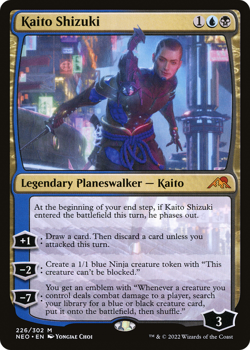Kaito Shizuki (NEO-226) [Kamigawa: Neon Dynasty] MTG Single Wizards of the Coast