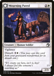 Mourning Patrol (MID-028) [Innistrad: Midnight Hunt] Foil MTG Single Wizards of the Coast
