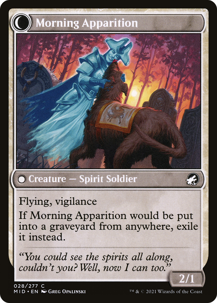 Mourning Patrol (MID-028) [Innistrad: Midnight Hunt] MTG Single Wizards of the Coast