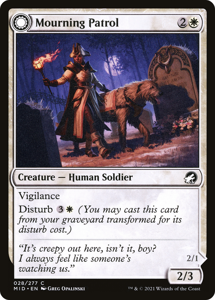 Mourning Patrol (MID-028) [Innistrad: Midnight Hunt] MTG Single Wizards of the Coast