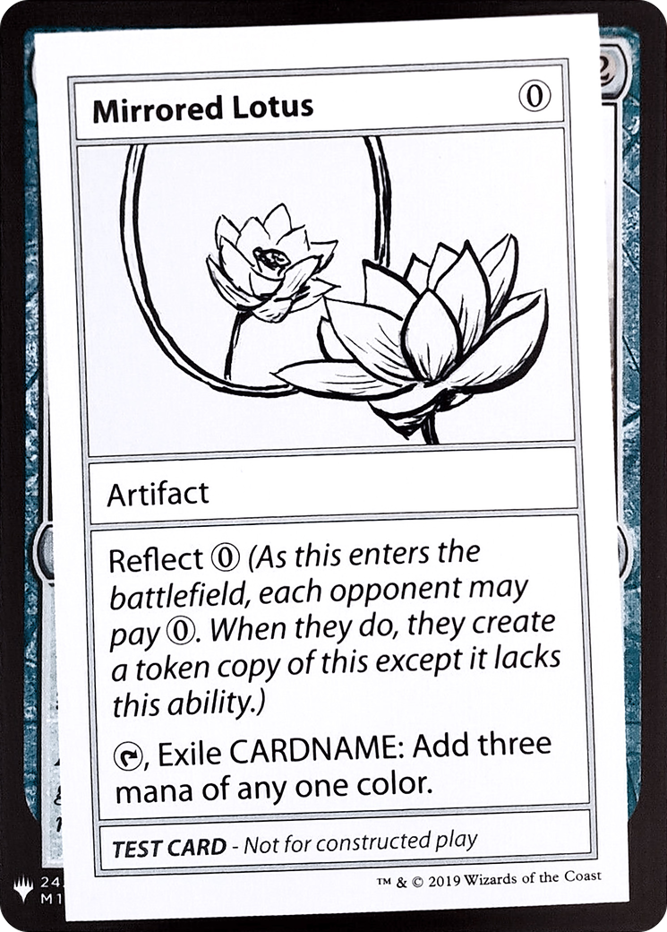 Mirrored Lotus (CMB1-) [Mystery Booster] Playtest Cards 2019 MTG Single Wizards of the Coast