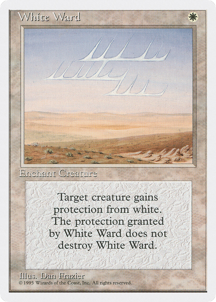 White Ward (4ED-057) [Fourth Edition] MTG Single Wizards of the Coast