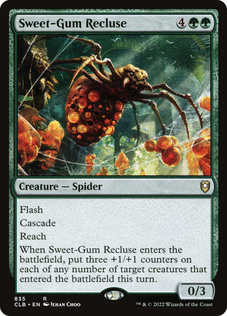 Sweet-Gum Recluse (CLB-835) [Commander Legends: Battle for Baldur's Gate] MTG Single Wizards of the Coast