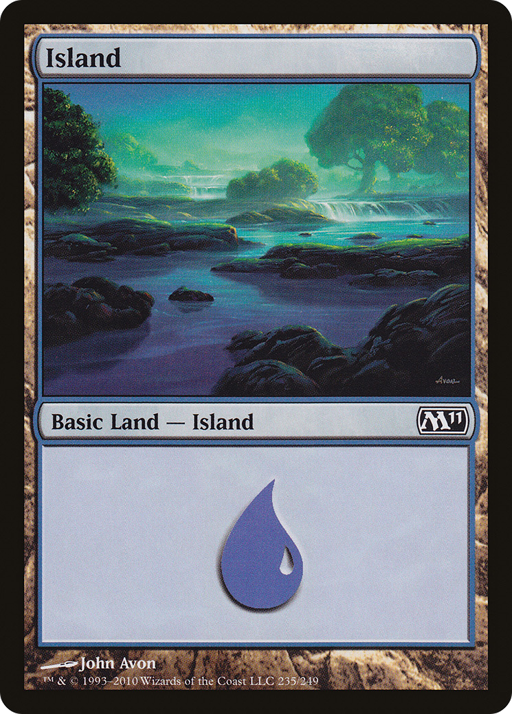 Island (235) (M11-235) [Magic 2011] Foil MTG Single Wizards of the Coast
