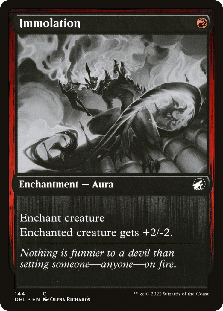 Immolation (DBL-144) [Innistrad: Double Feature] Foil MTG Single Wizards of the Coast