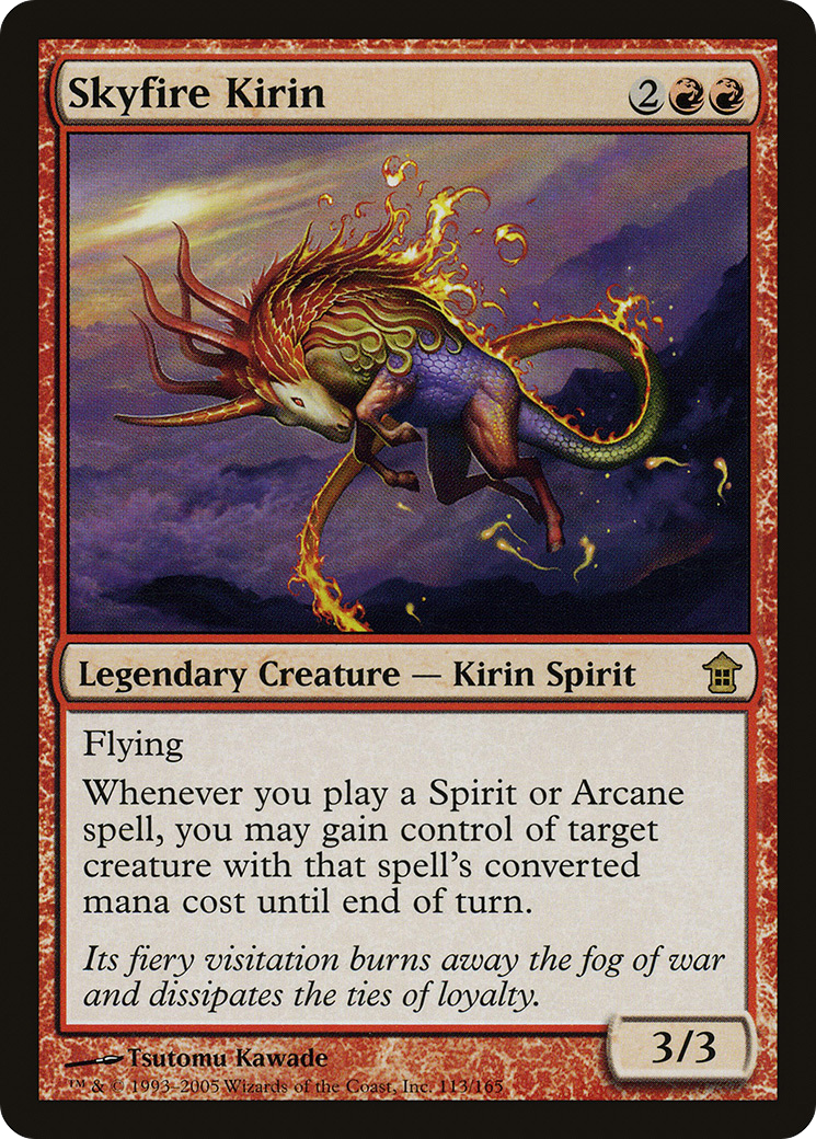 Skyfire Kirin [Saviors of Kamigawa] MTG Single Magic: The Gathering