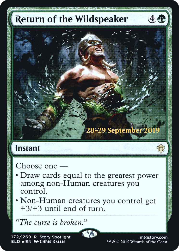 Return of the Wildspeaker (PRE-172) [Throne of Eldraine Promos] Foil MTG Single Wizards of the Coast