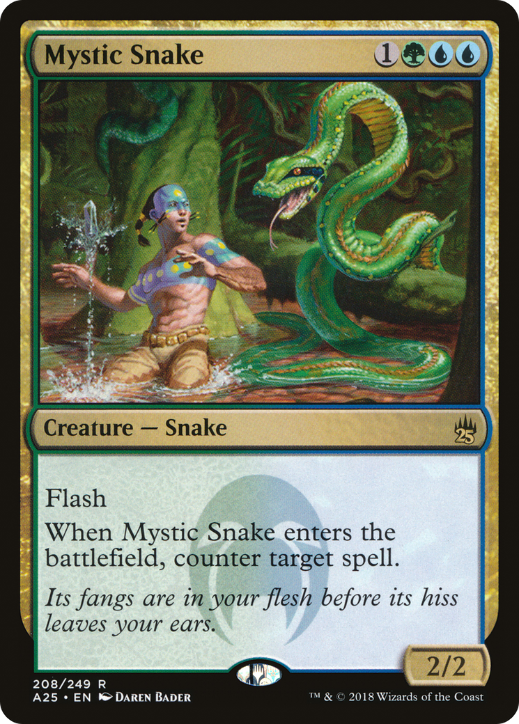 Mystic Snake (A25-208) [Masters 25] Foil MTG Single Wizards of the Coast