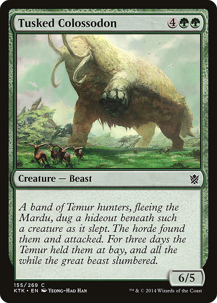 Tusked Colossodon (KTK-155) [Khans of Tarkir] MTG Single Wizards of the Coast