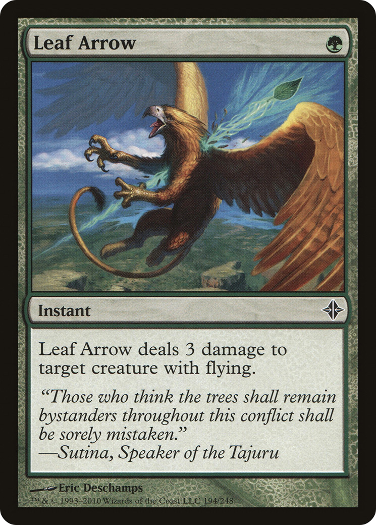 Leaf Arrow (ROE-194) [Rise of the Eldrazi] Foil MTG Single Wizards of the Coast