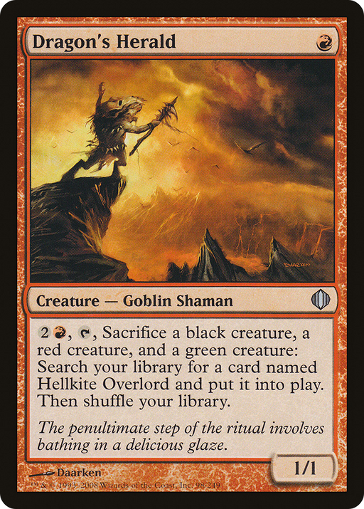 Dragon's Herald (ALA-098) [Shards of Alara] MTG Single Wizards of the Coast