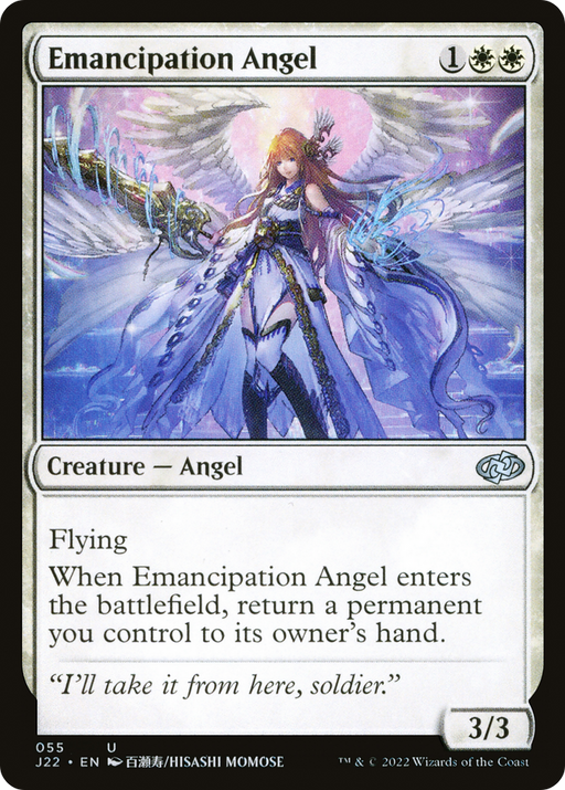 Emancipation Angel (J22-055) [Jumpstart 2022] MTG Single Wizards of the Coast