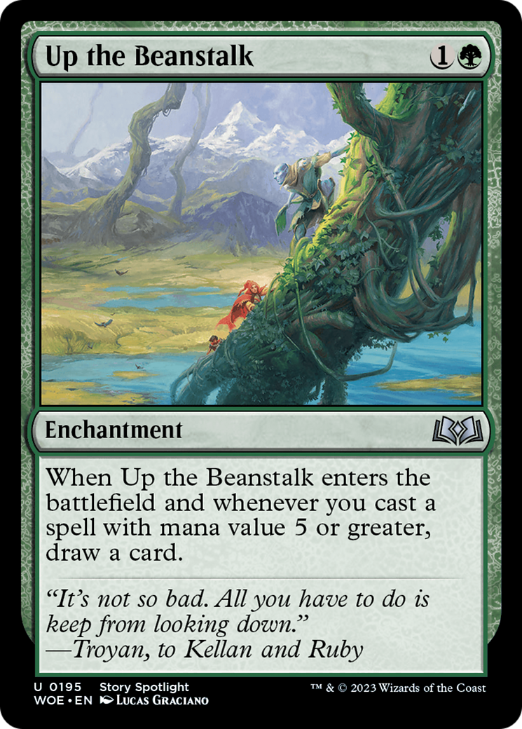 Up the Beanstalk [Wilds of Eldraine] MTG Single Magic: The Gathering