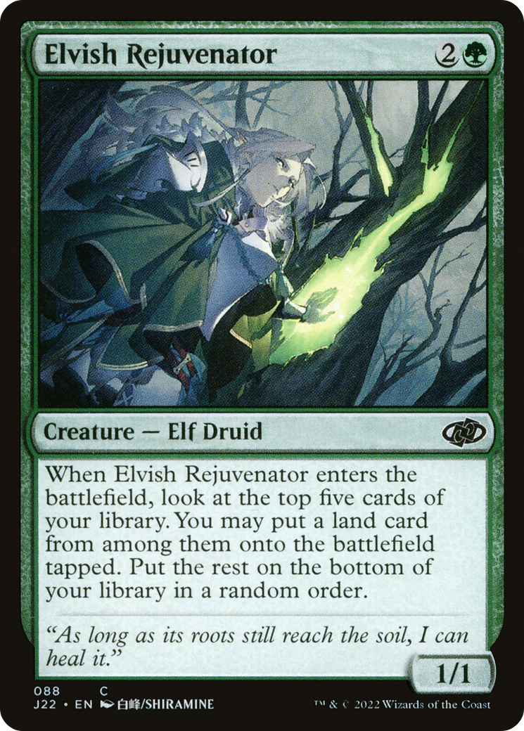 Elvish Rejuvenator (J22-088) [Jumpstart 2022] MTG Single Wizards of the Coast