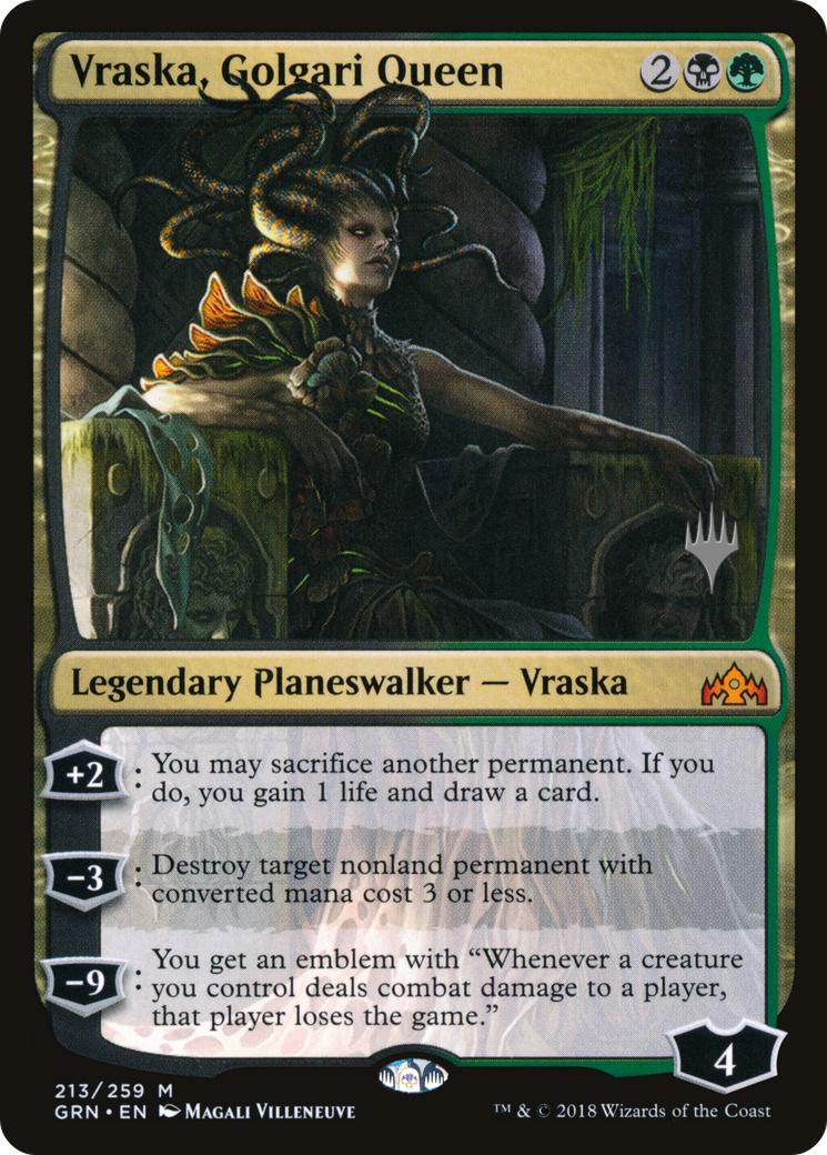Vraska, Golgari Queen (PPTHB-213) [Guilds of Ravnica Promos] MTG Single Wizards of the Coast