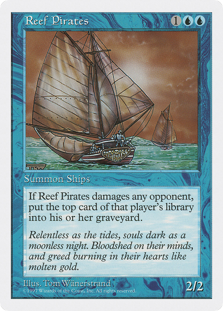 Reef Pirates (5ED-116) [Fifth Edition] MTG Single Magic: The Gathering
