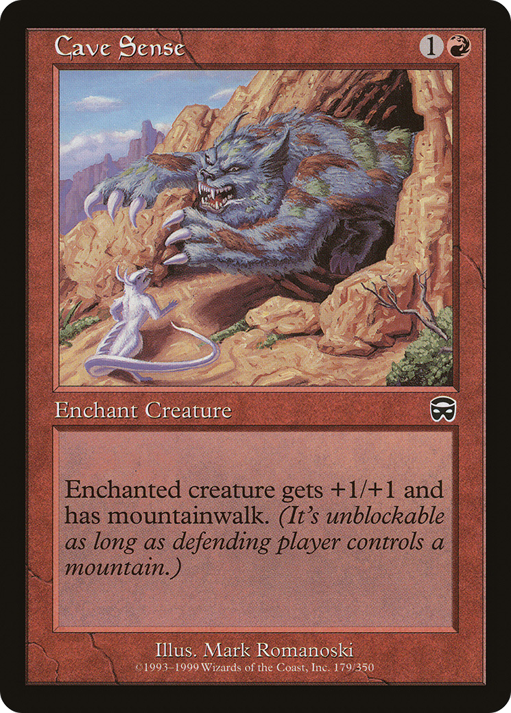 Cave Sense (MMQ-179) [Mercadian Masques] Foil MTG Single Wizards of the Coast