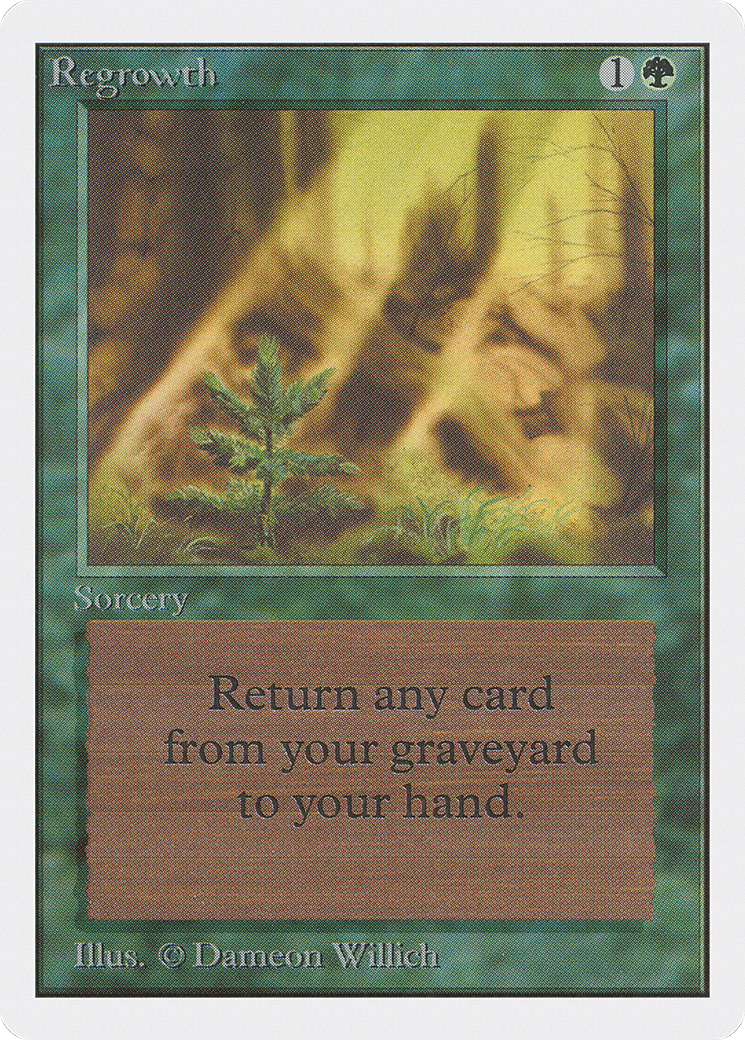 Regrowth (2ED-215) [Oldschool] Unlimited Edition MTG Single Wizards of the Coast
