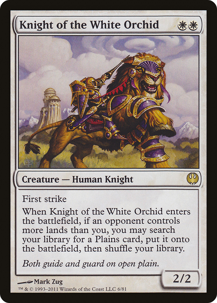 Knight of the White Orchid (DDG-006) [Misc] Duel Decks: Knights vs. Dragons MTG Single Wizards of the Coast