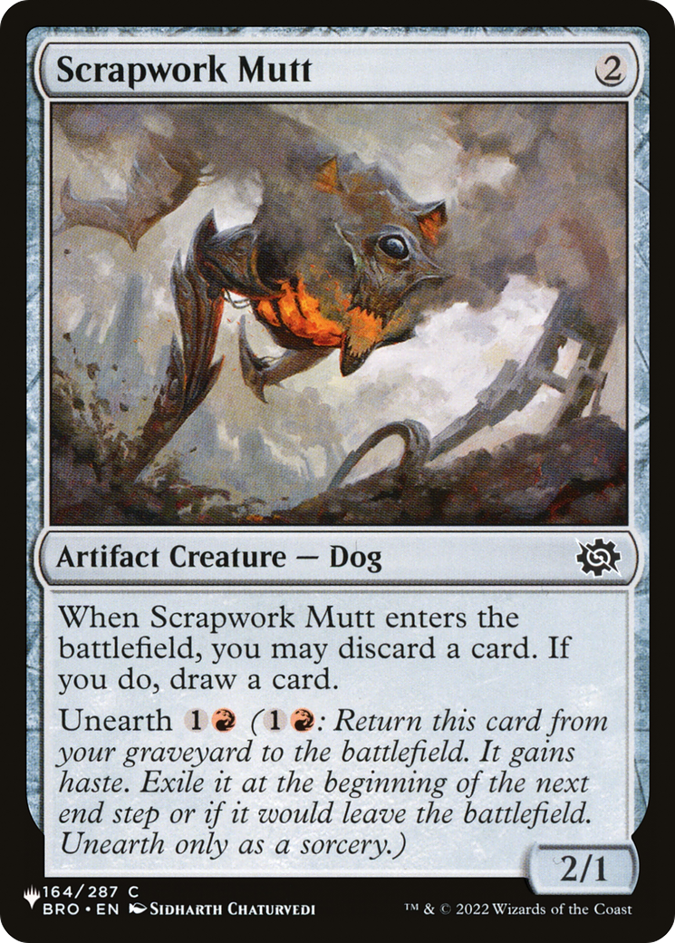 Scrapwork Mutt (LIST-BRO-164) [Mystery Booster] The List MTG Single Wizards of the Coast