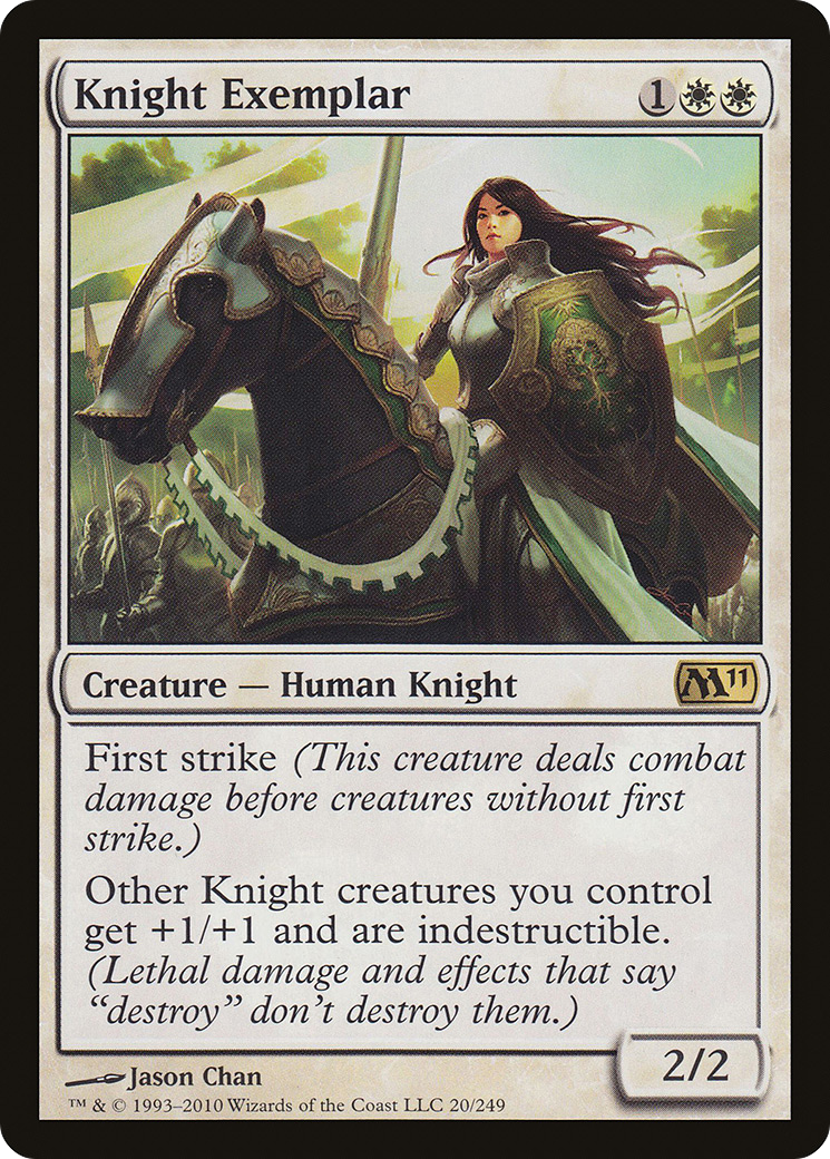 Knight Exemplar (M11-020) [Magic 2011] Foil MTG Single Wizards of the Coast