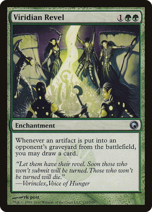 Viridian Revel (SOM-132) [Scars of Mirrodin] MTG Single Wizards of the Coast