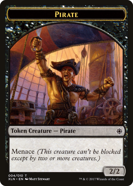Pirate Token (XLN-004) [Tokens] Ixalan Tokens Foil MTG Single Wizards of the Coast