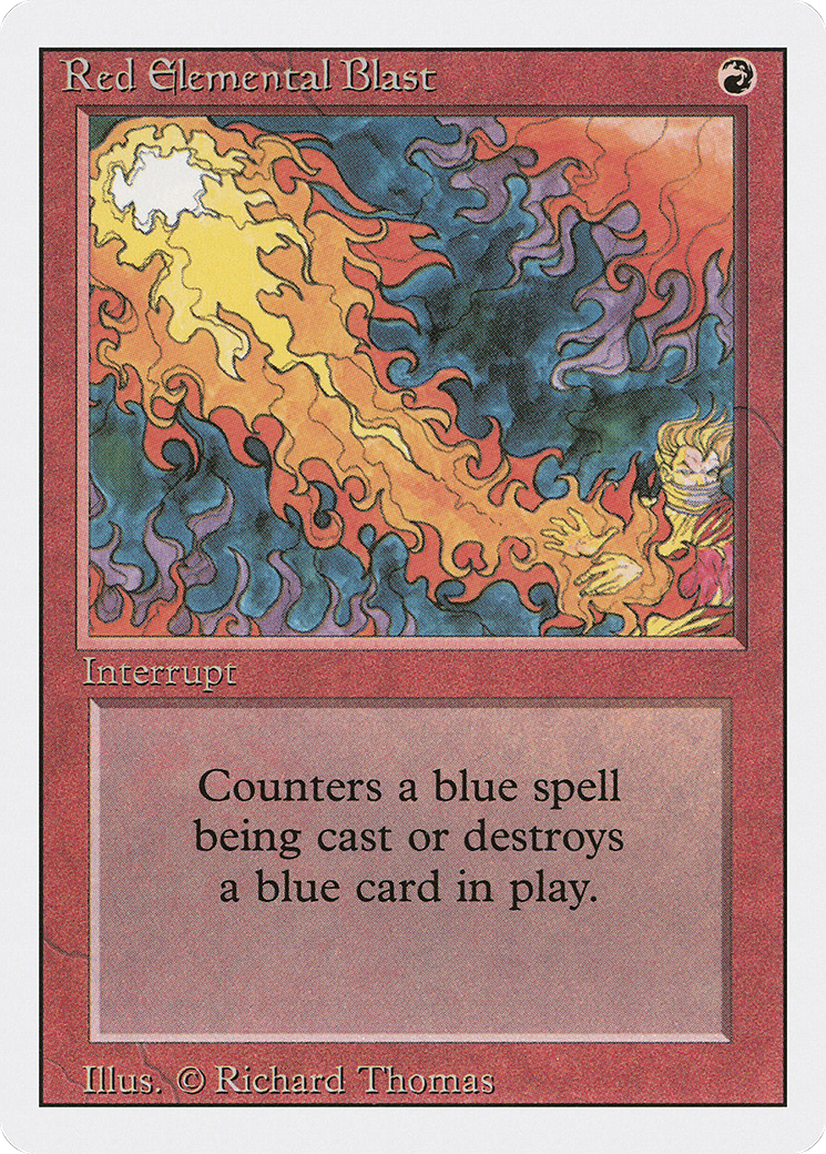 Red Elemental Blast (3ED-171) [Revised Edition] MTG Single Wizards of the Coast