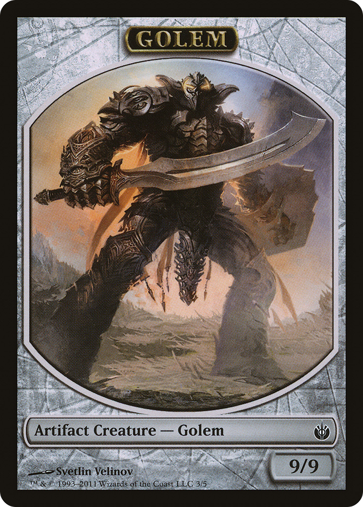 Golem Token (MBS-003) [Tokens] Mirrodin Besieged Tokens MTG Single Wizards of the Coast