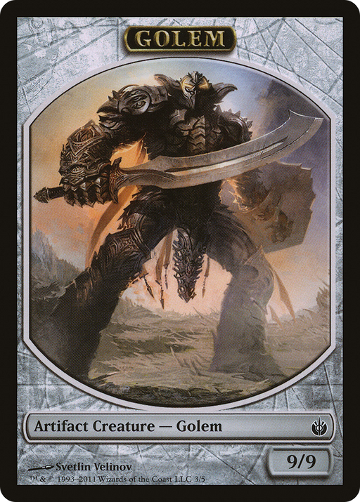 Golem Token (MBS-003) [Tokens] Mirrodin Besieged Tokens MTG Single Wizards of the Coast