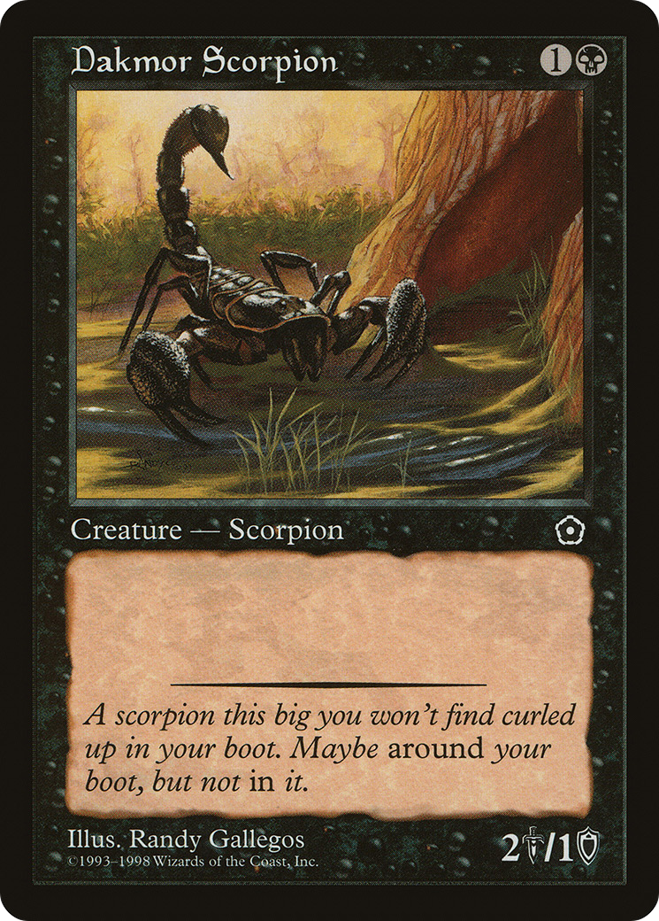 Dakmor Scorpion (P02-) [Misc] Portal Second Age MTG Single Wizards of the Coast