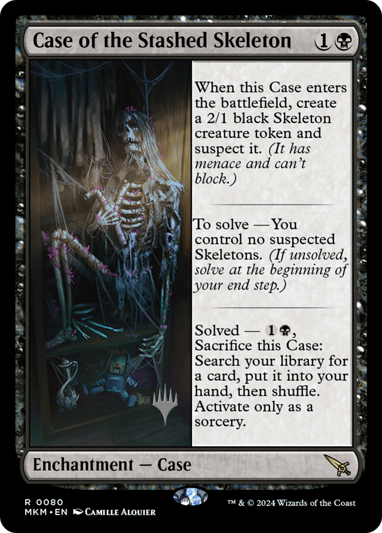 Case of the Stashed Skeleton (PPMKM-080) [Murders at Karlov Manor Promos] MTG Single Wizards of the Coast