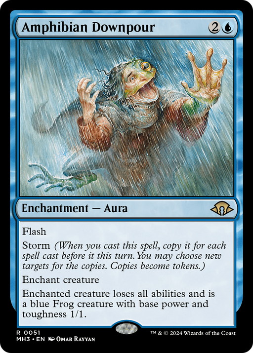 Amphibian Downpour (MH3-051) [Modern Horizons 3] Foil MTG Single Wizards of the Coast