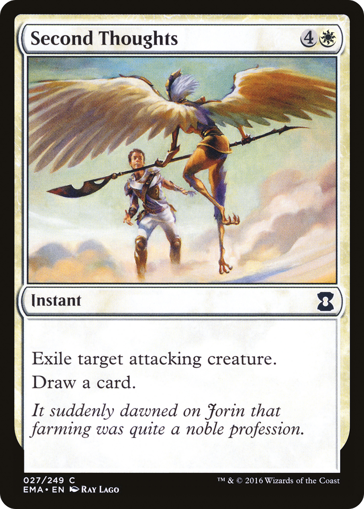 Second Thoughts (EMA-027) [Eternal Masters] MTG Single Wizards of the Coast