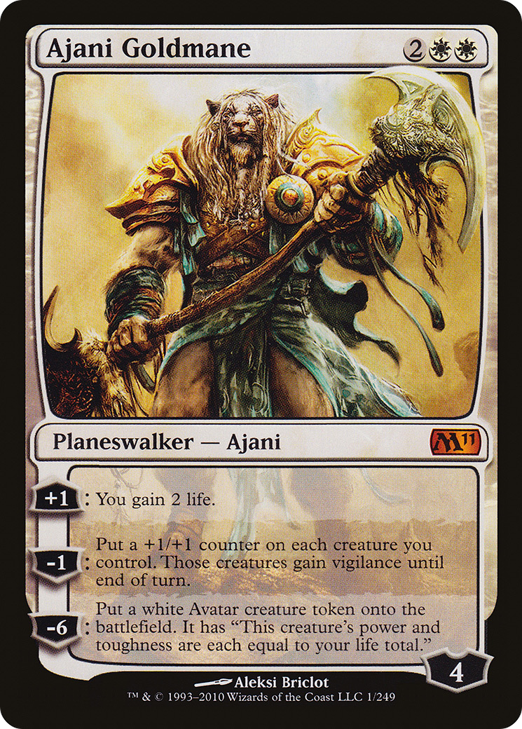 Ajani Goldmane (M11-001) [Magic 2011] MTG Single Wizards of the Coast