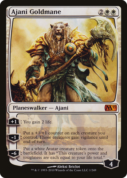Ajani Goldmane (M11-001) [Magic 2011] MTG Single Wizards of the Coast