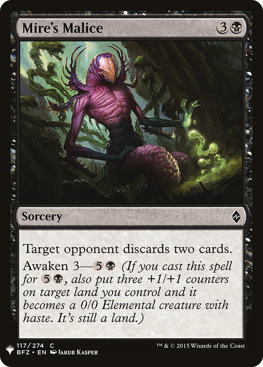 Mire's Malice (LIST-BFZ-117) [Mystery Booster] The List MTG Single Wizards of the Coast