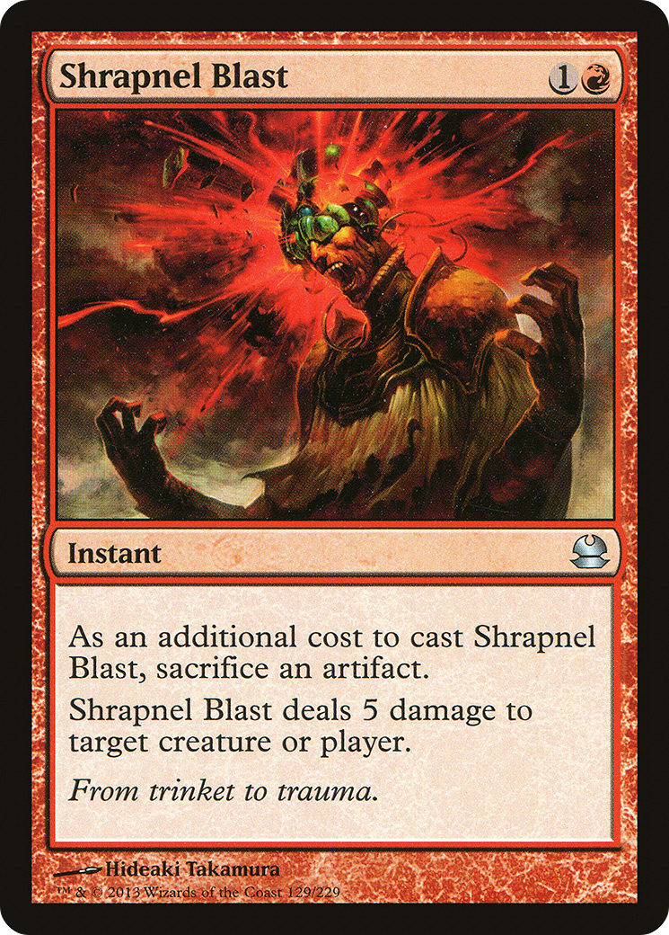 Shrapnel Blast (MMA-129) [Modern Masters] Foil MTG Single Modern Masters
