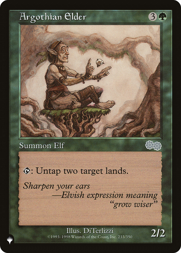Argothian Elder (LIST-USG-233) [Mystery Booster] The List MTG Single Wizards of the Coast