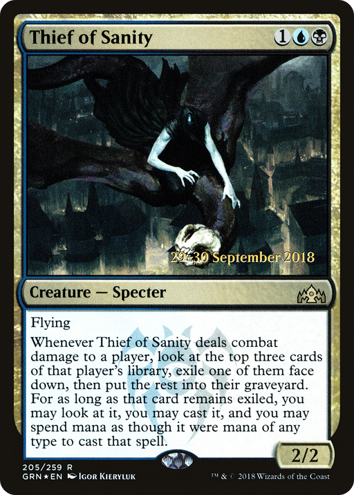 Thief of Sanity (PRE-205) [Guilds of Ravnica Promos] Foil MTG Single Wizards of the Coast