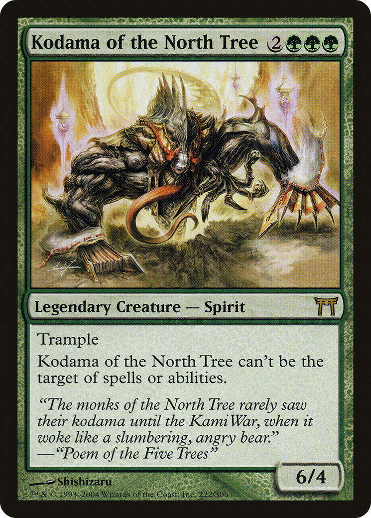 Kodama of the North Tree (CHK-222) [Champions of Kamigawa] Foil MTG Single Wizards of the Coast