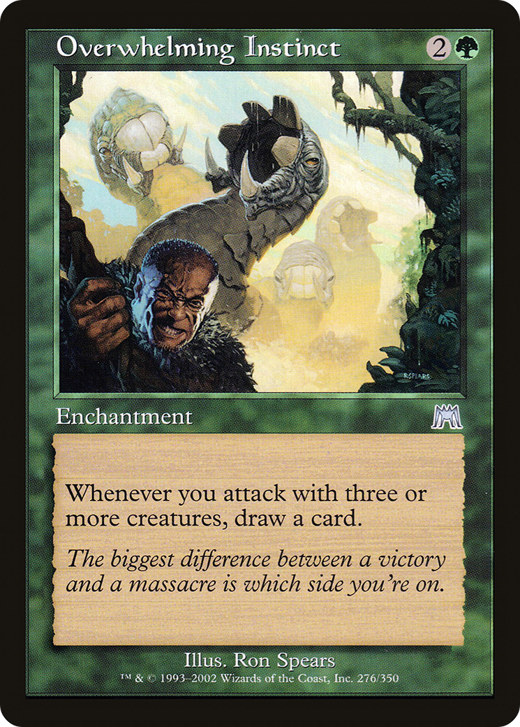 Overwhelming Instinct (ONS-276) [Onslaught] MTG Single Wizards of the Coast