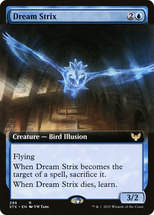 Dream Strix (STX-296) [Strixhaven: School of Mages] (Extended Art) Foil MTG Single Wizards of the Coast