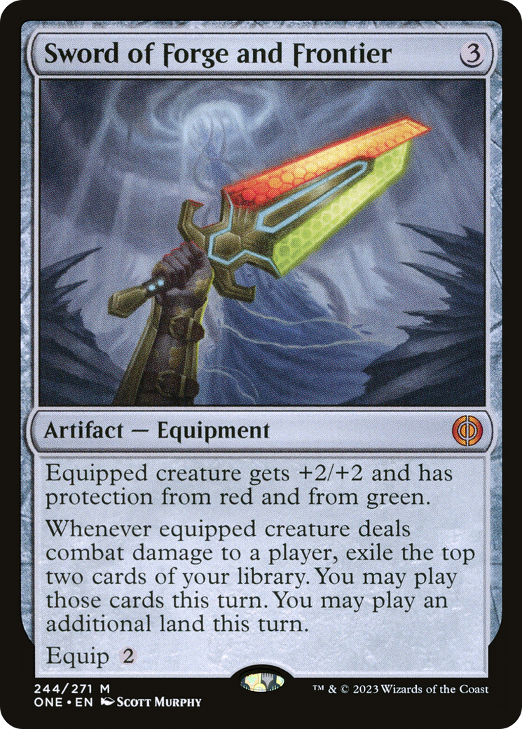 Sword of Forge and Frontier (ONE-244) [Phyrexia: All Will Be One] MTG Single Wizards of the Coast