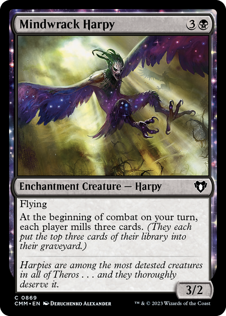 Mindwrack Harpy (CMM-869) [Commander Masters] MTG Single Wizards of the Coast