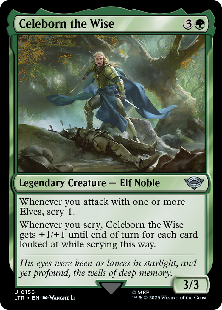 Celeborn the Wise (LTR-156) [The Lord of the Rings: Tales of Middle-earth] MTG Single Wizards of the Coast