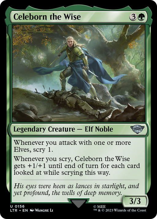 Celeborn the Wise (LTR-156) [The Lord of the Rings: Tales of Middle-earth] MTG Single Wizards of the Coast