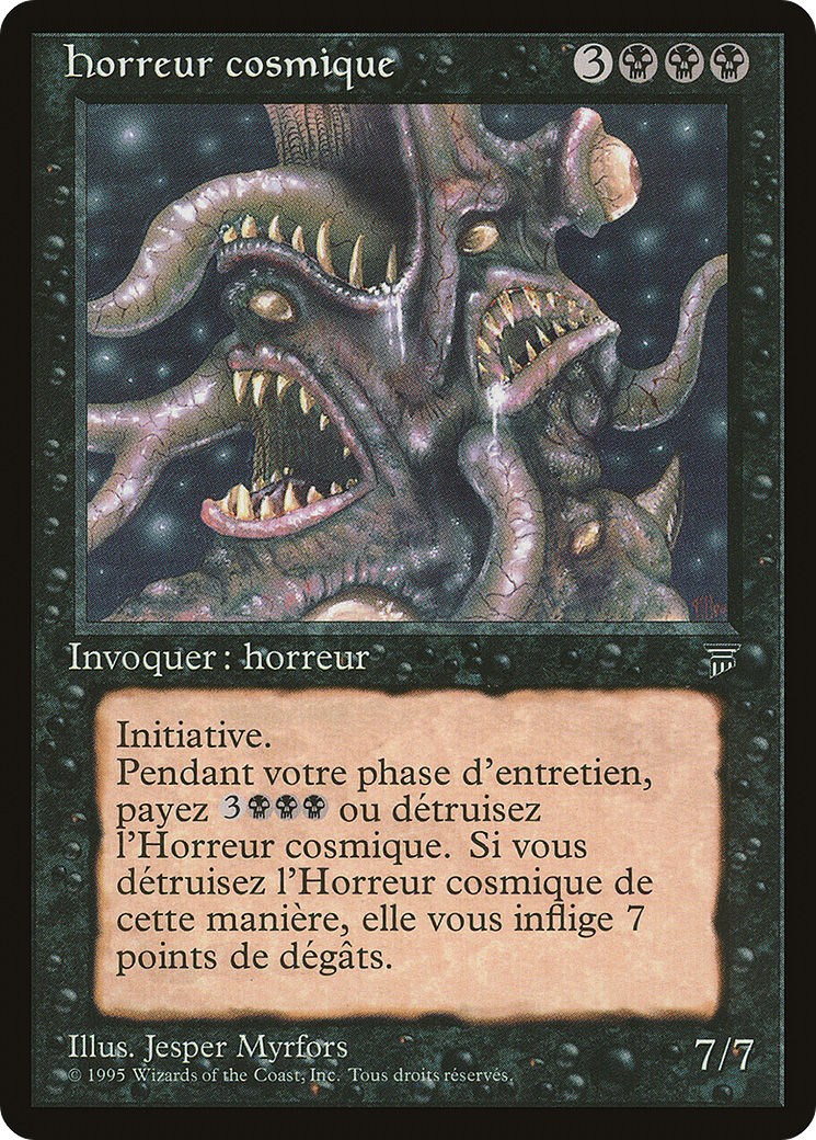 Cosmic Horror (French) - "horreur cosmique" (REN-) [Renaissance] MTG Single Wizards of the Coast