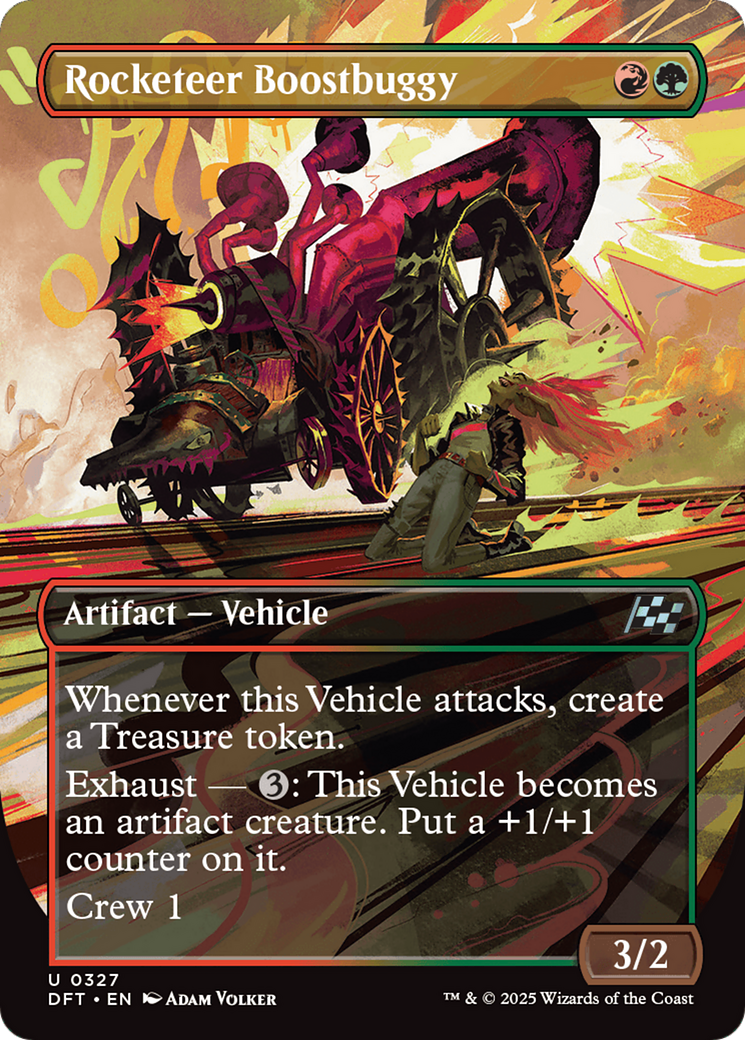 Rocketeer Boostbuggy (DFT-327) [Aetherdrift] (Borderless) Foil MTG Single Wizards of the Coast