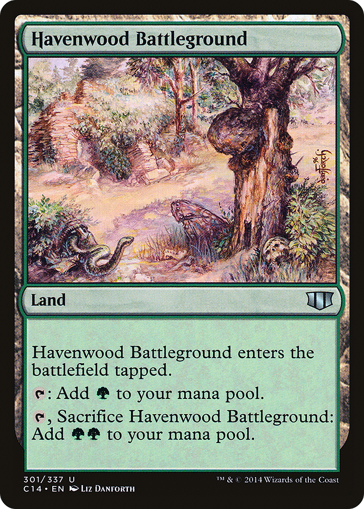 Havenwood Battleground (C14-301) [Commander 2014] MTG Single Wizards of the Coast